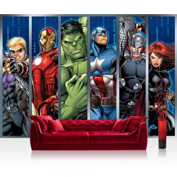 Marvel Kinder‑Wandfoto 200 x 140 cm – Premium Plus Vliestapete