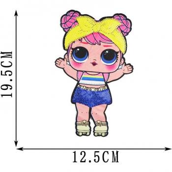 Decoraciones de disfraces infantiles con apliques de bordado soluble, 6 piezas