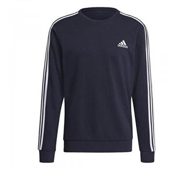 Camiseta de Manga Larga Adidas Azul Marino 3 Rayas