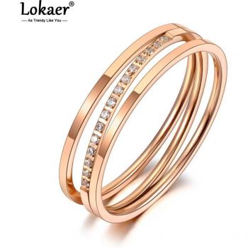 Titan‑Strass‑Kreuz‑Ringe für Brautpaar – Lokaer R20032