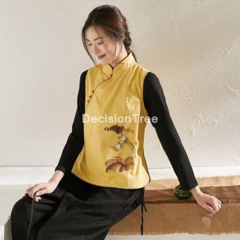 Vintage Qipao Women's Embroidered Vest