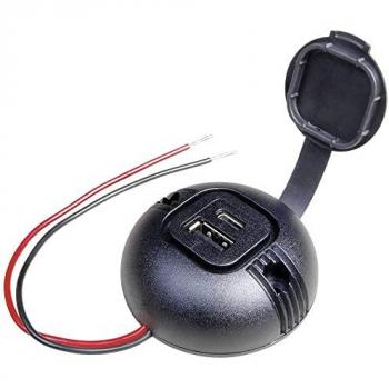 ProCar DualCharge Max – 5A 12V/24V USB‑C & USB‑A with Protective Cover