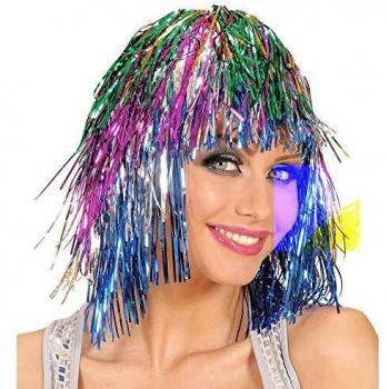 Perruque Disco Lamée Multicolore