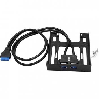 Panneau d'extension USB 3.0 20 broches pour baie 3,5