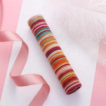 Accesorio de Cabello 3 cm: Banda de Caucho Colorida – Pack 50