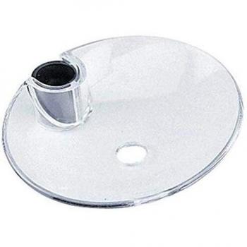 Support à savon rond avec tige extensible