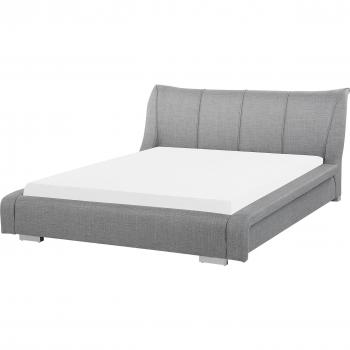 Komfortables Polsterbett Grau mit modernem Design und Lattenrost