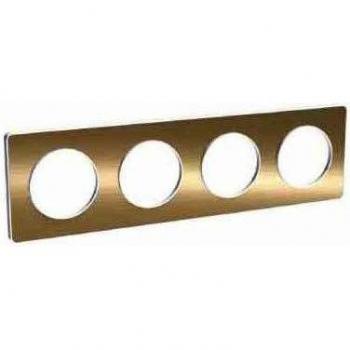Conjunto de Válvulas 4‑Puesto Schneider Bronce Touch