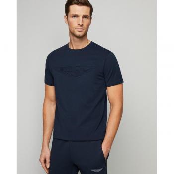 T-shirt Aston Martin Hackett manche courte bleu marine