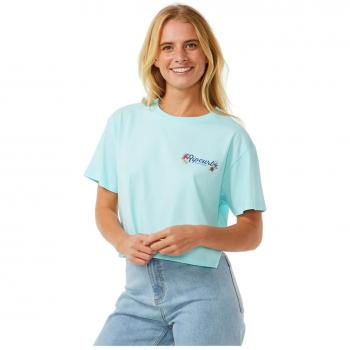 Rip Curl Sky Blue Cut‑Off T-Shirt XS