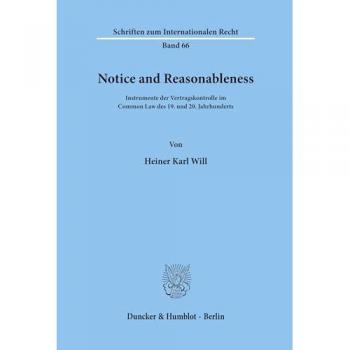 Notice and Reasonableness., Fachbücher