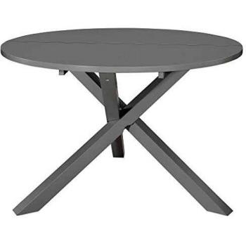 Table de repas gris 120x75 cm en MDF