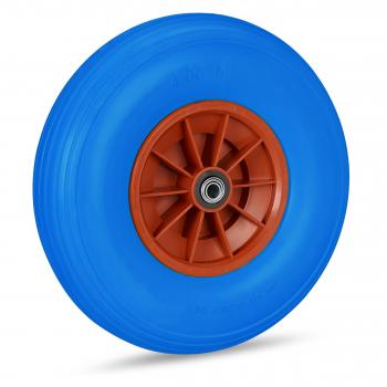 Relaxdays Schubkarrenrad Blau-Rot 4.00-6