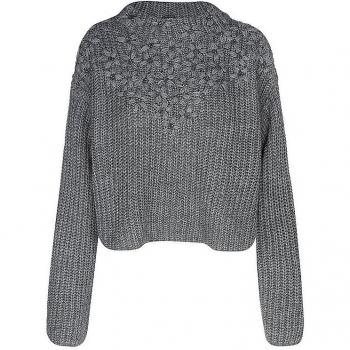 Liu Jo Damen Sweater Grau