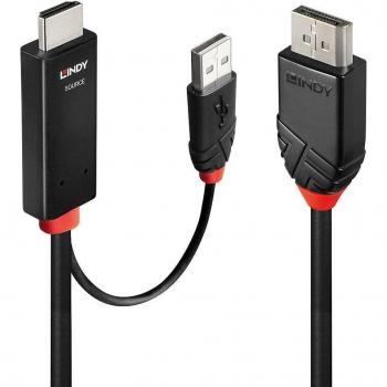 LINDY HDMI auf DisplayPort Kabel 5m, 60Hz