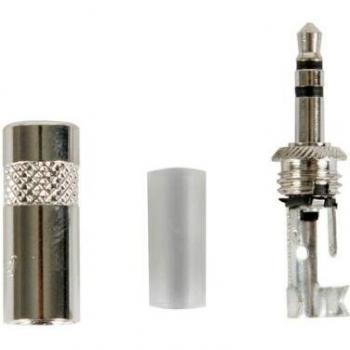 Connettore audio 3,5 mm 3 pin con gommino a crimpare