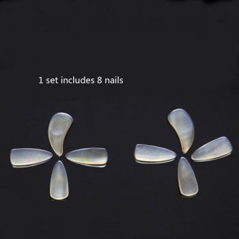 Thick Notch Guzheng Nails Natural Horn Fingering Picks for Zither S/M/L