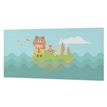 Lienzo Happynois Mapa Mundial 27 x 54 cm