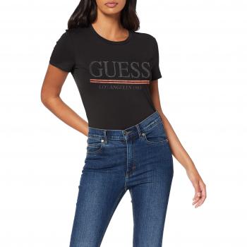 T-shirt Guess SS CN, Noir, Medium Femme