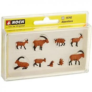 Figurines d'Animaux Alpins Échelle H0 15742