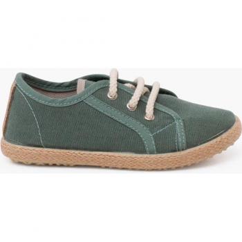 Baskets Vertes Enfant Pisamonas avec Lacets