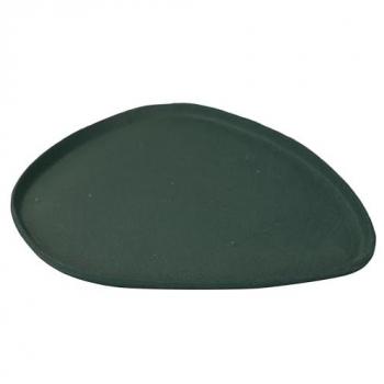 Bandeja de Metal Duradera Verde Oscuro 29x25x2 cm