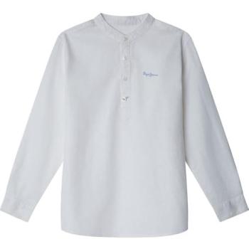 Pepe Jeans Youth Chamber Long Sleeve Shirt – White, Age 10