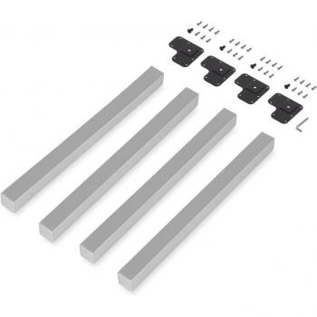 Tavolo Emuca: Gambe Quadrate 50x50mm, Alluminio Verniciato & Acciaio – 4 Unità