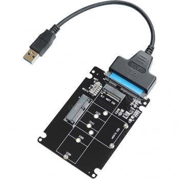 USB 3.0 M.2 NGFF/MSATA to SATA 3.0 Converter