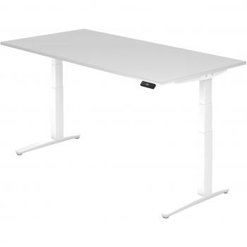 Büro-Tisch mit Höhenverstellung VariStand 200x100cm Weiß/Weiß