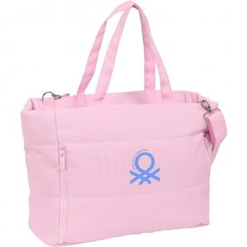 Bolso Con Bolsillo Para Portátil 14,1 Benetton Pink 54X17X31 Cm
