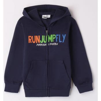 Felpa con cappuccio in cotone per bambino navy