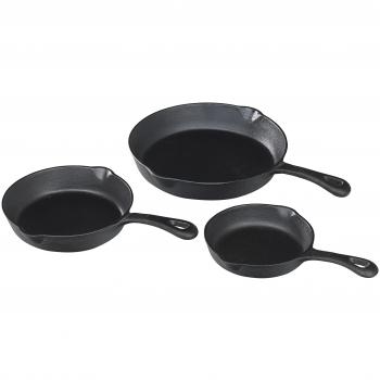 Victor Cast Iron Frying Pans 6.5, 8, 10