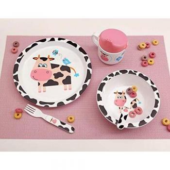 Vajilla Infantil Kiokids 5 Piezas Vaca