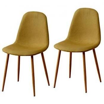 HTI-Line SavannahW: Grüner Metallstuhldesign für das Esszimmer (2er)