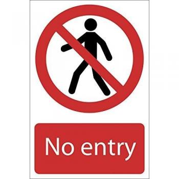 Draper 'No Entry' Prohibition Sign | 72169