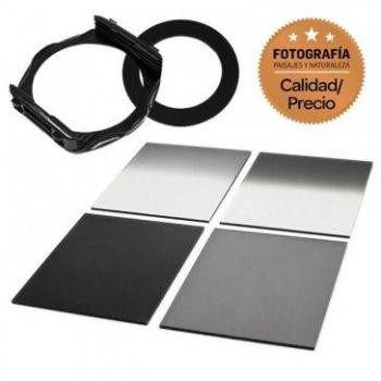 Conjunto portafiltros P con filtros ND cuadrados 67 mm para Canon SX540 HS