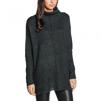 New Look Maple Stand Neck Tunic, Suéter para Mujer, Verde