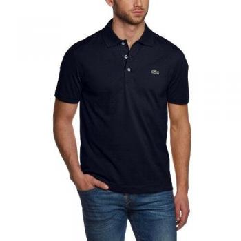 Lacoste Herren Poloshirt L1230-00, Einfarbig, Größe Medium, 166 Marine