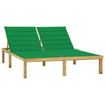 Green Serenity Twin Bed, Natural Pine Frame