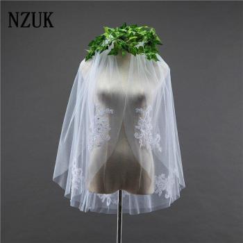 NZUK Two-Tier Rhinestone Wedding Veil