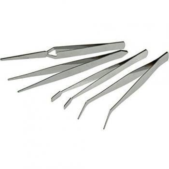Pinzetten-Set, 4-teilig Rostfreie Feinmechaniker-Pinzetten (94921)