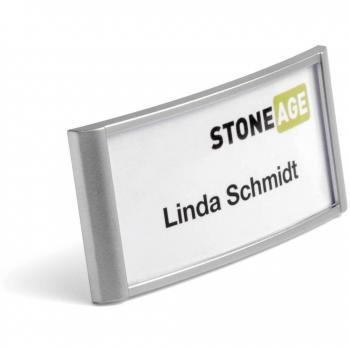 Durable Classic Name Badge with Combi Clip 34 x 74 mm