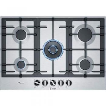 Bosch PCQ7A5B90 Serie 6 Built In 75cm 5 Burner S/Steel Gas Hob + 2 Year Warranty