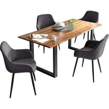 SALESFEVER Essgruppe, 5 tlg., Tischplatte Baumkante