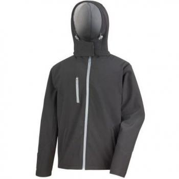 Hooded Soft Shell Jacket XXL Red/Black