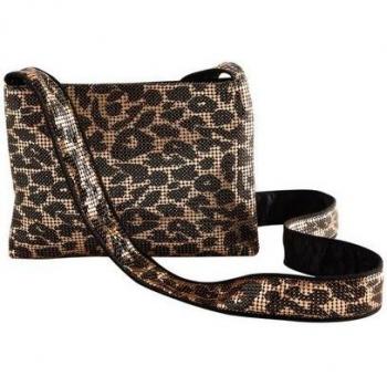 Gold Leopard Chainmail Crossbody Pet Bag – Rockett St George