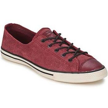 Converse Chuck Taylor All Star FANCY LEATHER OX Rouge Basse Femme