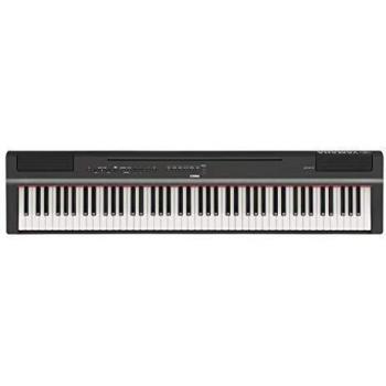 Piano électronique Yamaha P‑125A en noir
