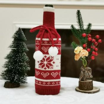 Sac décoratif pour vin de Noël